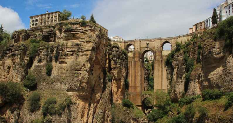 The New Bridge over the El Tajo Gorge in Ronda, Spain
